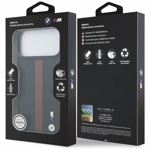 BMW M Perforated Stripe Logo MagSafe Чехол для iPhone 17 Pro Max - красный