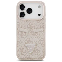 Guess 4G Nauble Card Triangle apvalks iPhone 17 Pro - rozā