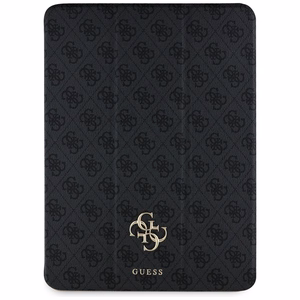 Guess GUFC13RM24PS4SGK iPad Air 13" 2024 melns/melns Magnētiskais 4G Liels Logotips