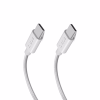 SBS TECABLETISSUETCC2G kabelis 2 x USB-C 2 m 60W ar Power Delivery - pelēks