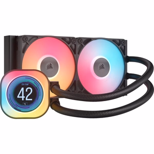 CORSAIR iCUE LINK TITAN 240 RX LCD ūdens dzesētājs