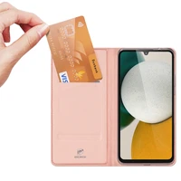Dux Ducis Skin Pro apvalks Samsung Galaxy A34 5G pārklājums ar atveramu maku karti statīvu rozā