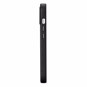 iCarer Case Leather cover for iPhone 14 Plus genuine leather case black (compatible with MagSafe)