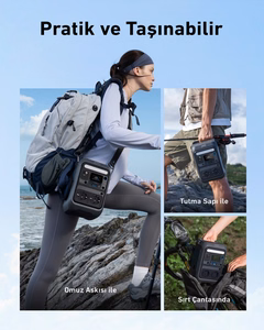 Anker SOLIX C300X pārnēsājama elektrostacija, litija dzelzs fosfāta (LiFePO4) akumulators, 90000 mAh