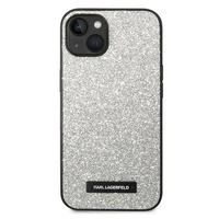 Viedtālruņa apvalks Karl Lagerfeld KLHCP14MG2ELS iPhone 14 Plus 6.7\" sudrabains / sudrabains Glitter Plaque Logo