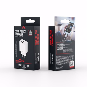 Maxlife MXTC-13-20AC PD QC lādētājs 1x USB-C 1x USB 20W balts