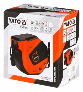 Yato YT-81221 – 20 m pagarinātāja spole ar vienu kontaktligzdu