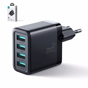 Charger Joyroom "JR-TCN03" Black 24W (4xUSB)