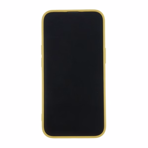 Viedtālruņa apvalks ar pirksta turētāju iPhone 15 6,1" dzeltens