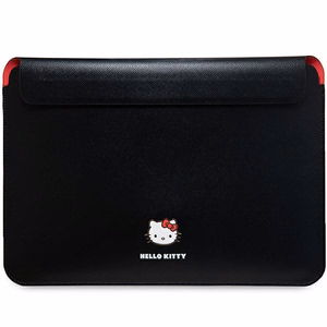Hello Kitty PU Metal Logo apvalks 14" klēpjdatoram - melns