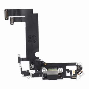 Uzlādes fleksis USB IPHONE 12 mini melns (izvilkts)