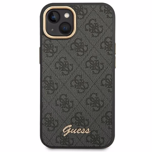 Guess GUHCP14SHG4SHK iPhone 14 6.1 "melns / melns cietais apvalks 4G Vintage Gold Logo