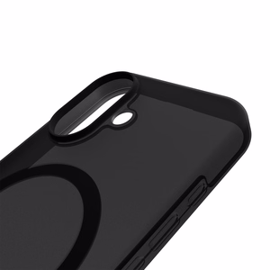 Puro Daylight Magnētiskais saderīgs silikona viedtālruņa apvalks iPhone 17 - caurspīdīgs melns