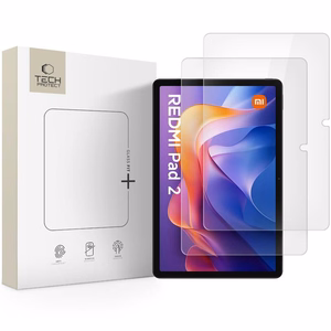 Tech-Protect Glass Fit+ komplekts (2 gab.) ar temperētu stiklu paredzēts Xiaomi Redmi Pad 2 11.0 / SE 11.0 - caurspīdīgs