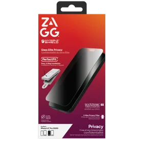 ZAGG Invisibleshield Glass Elite Privacy Glass iPhone 17 Pro
