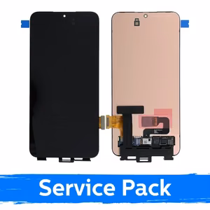 LCD displejs saderīgs ar Samsung S906 S22 Plus melns (Service Pack) (NF versija)