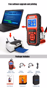 Konnwei KW870 OBD2 diagnostikas skeneris un akumulatoru testeris