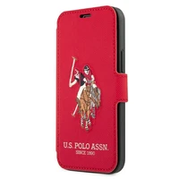 US Polo USFLBKP12LPUGFLRE iPhone 12 Pro Max 6,7" sarkana grāmata Polo Embroidery kolekcija