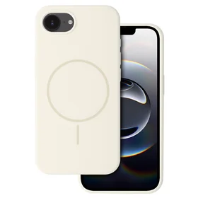 Magnētiskais plānais silikona viedtālruņa apvalks Iphone 16e akmens krāsa