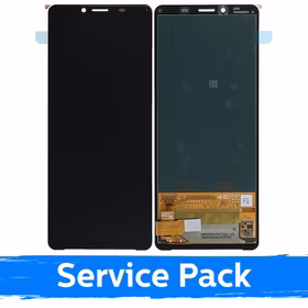 LCD Displejs Saderīgs ar Sony Xperia 10 II Melns (Service Pack)
