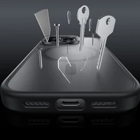 Benks Magnētiskais Mist viedtālruņa apvalks Metal Frame Iphone 16 Pro Max melns