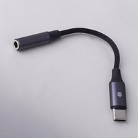 Forever adapteris AJC-01 audio ligzda 3,5 mm - USB-C melns