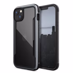 Raptic X-Doria Shield viedtālruņa apvalks iPhone 14 Plus ar bruņotu melnu pārklājumu