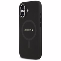 Guess Saffiano Classic Logo MagSafe maciņš for iPhone 17 - melns