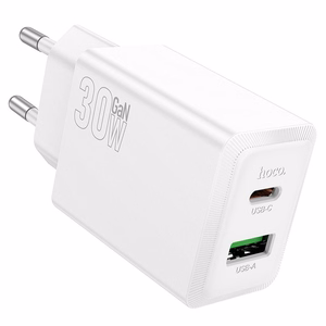 Зарядное устройство для телефона Hoco USB A + USB C QC3.0 PD AFC 3A 30W N71 белый