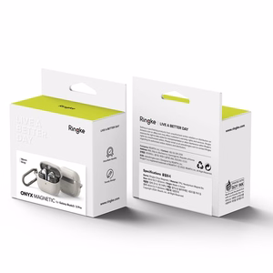 Ringke Onyx Magnētiskais apvalks Samsung Galaxy Buds 3 / 3 Pro austiņām - pelēks