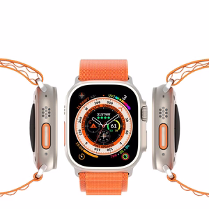 DUX DUCIS siksniņa GS neilona Apple Watch 42 / 44 / 45 / 49 mm oranža