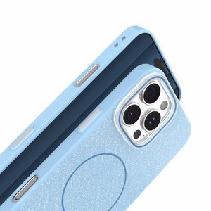 Glitter Thin Mag maciņš for iPhone 17 6,3" zils