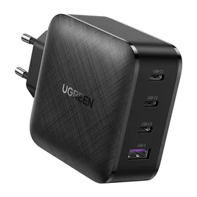 Lādētājs Ugreen CD224 65W GaN 3xUSB-C/USB-A melns