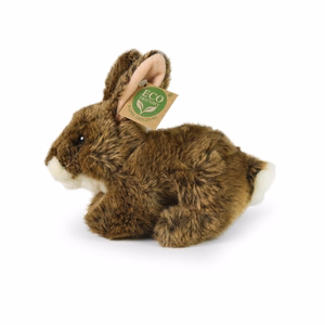 Rappa videi draudzīga reālistiska plīša rotaļlieta trusis, 17 cm