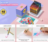 Akrila marķieru pildspalvas ARRTX, 48 krāsas