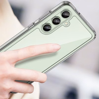 Kosmosa viedtālruņa apvalks ar gēla rāmi Samsung Galaxy S24 FE - caurspīdīgs