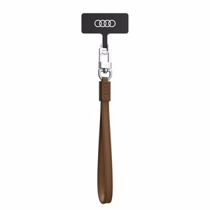 Audi universāla tālruņa siksniņa 28cm 10mm ādas brūna AU-HSLSL-GT/D1-BN