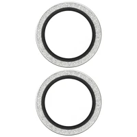 PanzerGlass Hoops Glitter Aizsargstikls iPhone 17 / 16 / 16 Plus - sudrabains