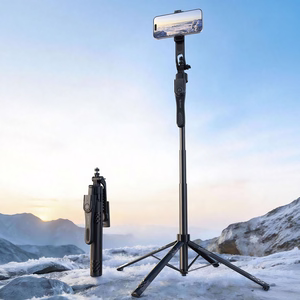 Selfiju nūja Orico SPN185 1/4 collas statīvs tālruņa kamerai ar 360 grādu rotāciju Bluetooth 5.2 - melna