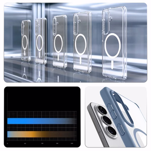 Spigen Ultra Hybrid Mag MagSafe maciņš priekš Samsung Galaxy S26 Plus caurspīdīgs zils