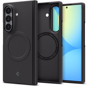 Spigen AirSkin Aramid MagFit MagSafe maciņš modelim Samsung Galaxy Z Fold 8 Ultra – melns