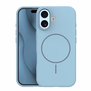 Silicone Thin Mag maciņš iPhone 17 6,3" gaiši zils
