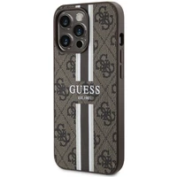 Guess GUHMP13XP4RPSW iPhone 13 Pro Max 6.7" brūns/brūns cietais apvalks 4G Printed Stripes MagSafe