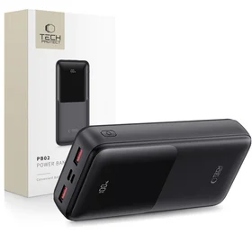 Portatīvais lādētājs Tech-Protect PB02 20000mAh 22.5W - melna
