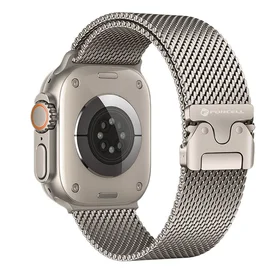 FORCELL F-DESIGN FA11 nerūsējošā tērauda siksniņa APPLE pulkstenim 38 / 40 / 41 mm sudraba