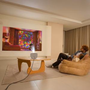 Yaber L2 Plus LCD FullHD 1080p Multimedia Projector with JBL Speakers - Beige