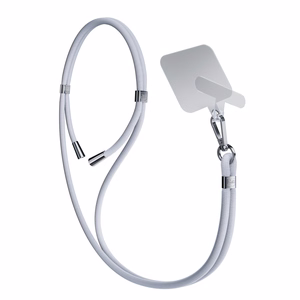 3mk EasyClip tālruņa aukliņa, pelēka (sudraba krāsas furnitūra)