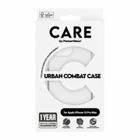 CARE by PanzerGlass Urban Combat viedtālruņa apvalks iPhone 15 Pro Max - caurspīdīgs