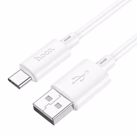 Kabelis USB-A uz USB-C Hoco 3A 1 m X88 balts