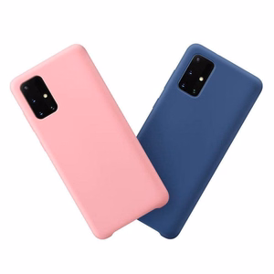 Silicone Case мягкий гибкий резиновый чехол для Samsung Galaxy S21 Ultra 5G тёмно-синий